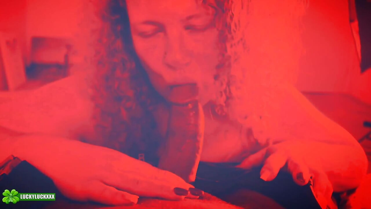 Lucky Gurl Kween Bunny B - Red Light Special POV Blowjob and Throat Fuck