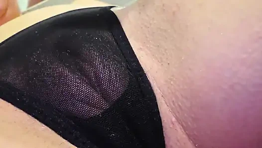 Sexy MILF Clit Orgasm Through Panties with the Help of a Vibrator..