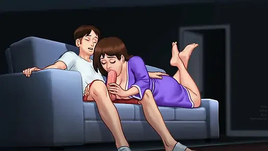 Üvey anne üvey oğluyla evin içinde ve dışında seks yapmak istiyor - yaz mevsimi efsanesi
