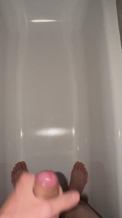 Huge cumshot after long edging