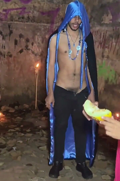 Witches Gather in a Sexual Ritual