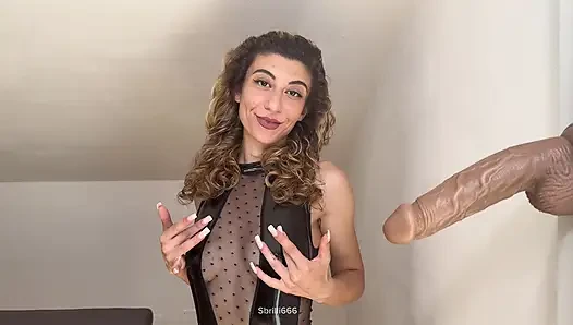 Smoking girl gives you an handjob