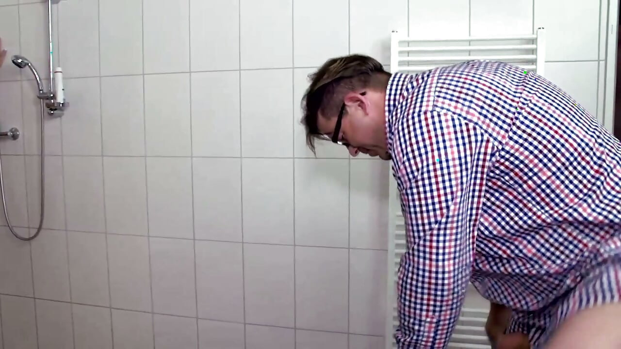 Mature cock in milf...in kitchen in bathroom
