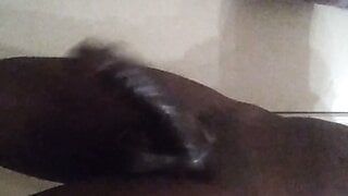 Bbc, oiled up big dick, jumping up and down dick