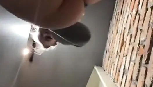 Extreme Squirting. Sitting on Cam and Fingering Anal