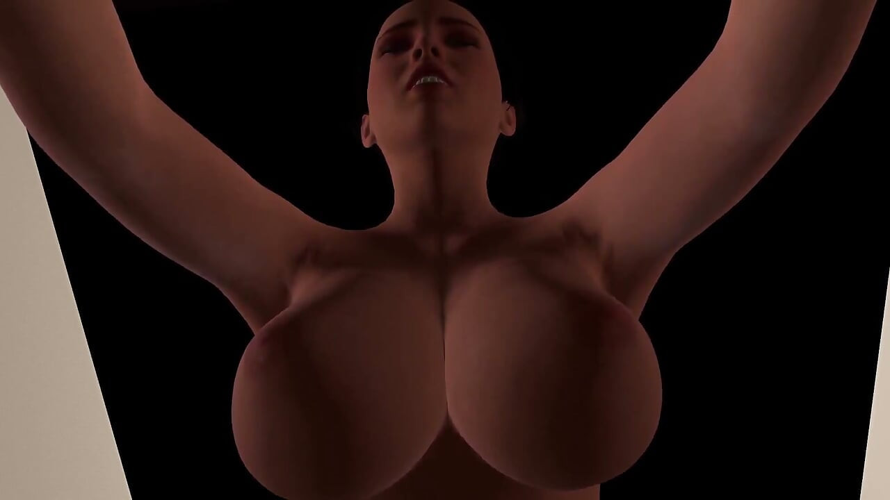 Fucking a bubble butt in the bathroom POV
