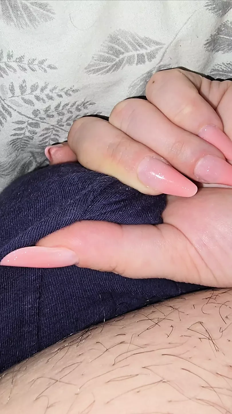 Step mom hand slip on step son blue underwear touching his dick