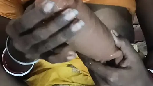 Indian horny housewife  orgasam with big dildo