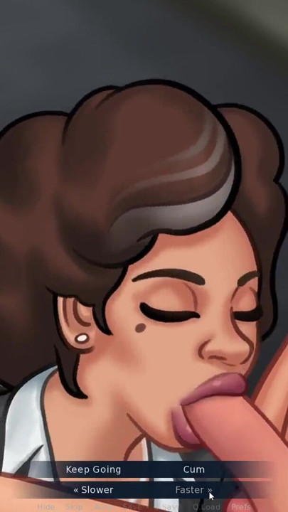 My Mexican Maid Consuela blows me in return for saving her from ICE raid in our town in Summertime Saga | Clip 1