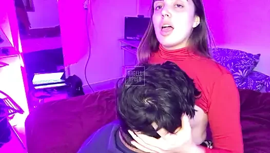 I Fucked My College Roommate in a College girl Skirt and Came in Her Pussy Without a Condom