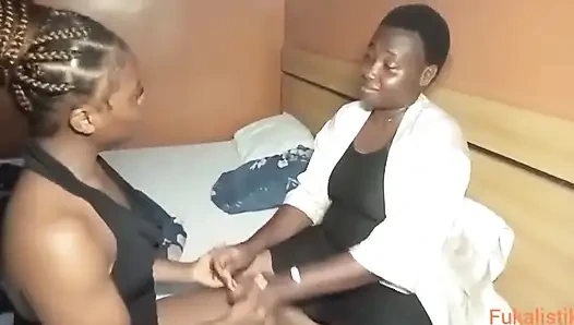 Horny Lesbian Also Wanted a Big Cock for Her Pussy and Fucks Her Bestie's Boyfriend (part 1)