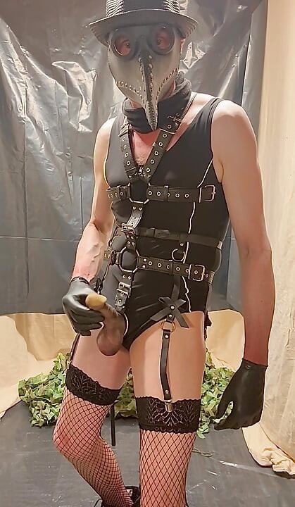 Steampunk Style Cock Fun With Stockings