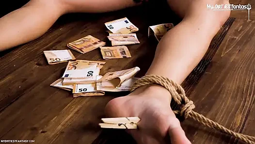 Fransız fetiş dom ve kadın egemenliği kölesi: büyük yarak, esaret ve sapıkça oyun