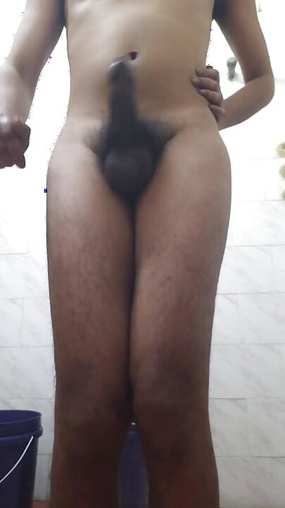 Indian Teen Femboy with Phimosis Dick Jerking and Stroking in the Bathroom Until Cum