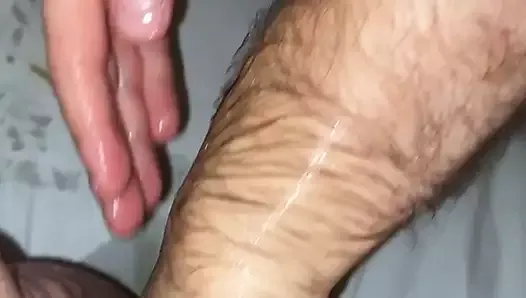 Wet fisting my fat pussy