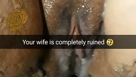 Your wife become ruined fuckmeat slut  for free creampies!