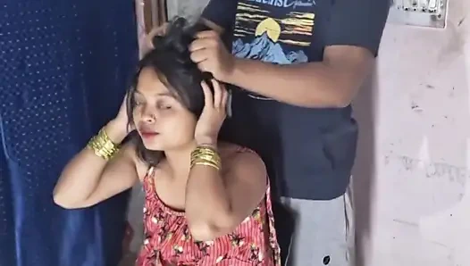 Hintli Bangali Desi Ateşli Vargin Babi Kocasıyla Romantik Seks