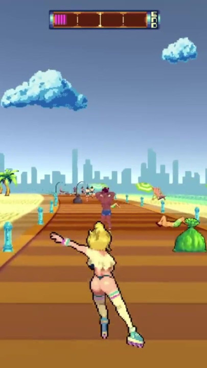 FInishing My Rollerblading BY FUCKING ALL BEACH GUYS! - Rollerbabe | Clip 3