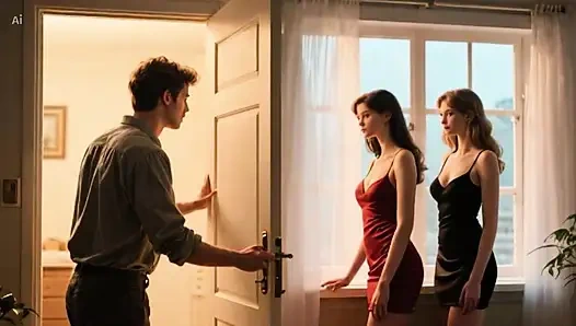 Dreier mit zwei ballerinen