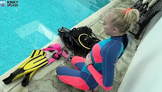 Rayuan ngentot memek instruktur scuba diver - pov