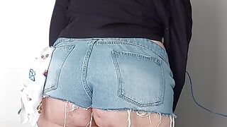 Mon cul en short en jean