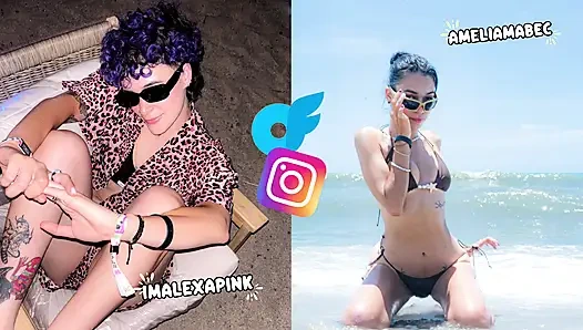 LASS DICH VON MIR FRESSEN! Seine Freundin lutscht daran, bevor sie sich badet