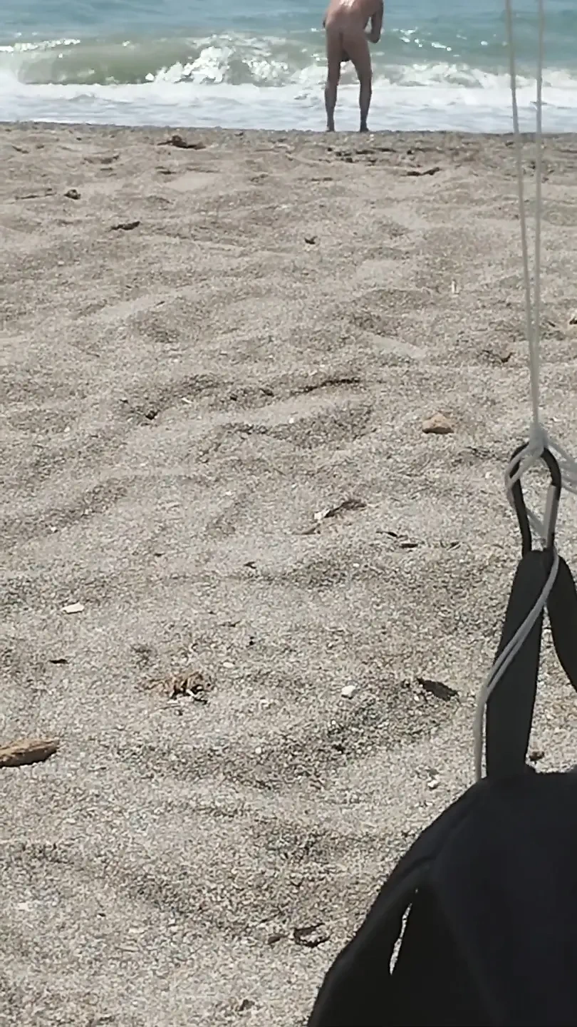 On the Beach Naked Enjoying