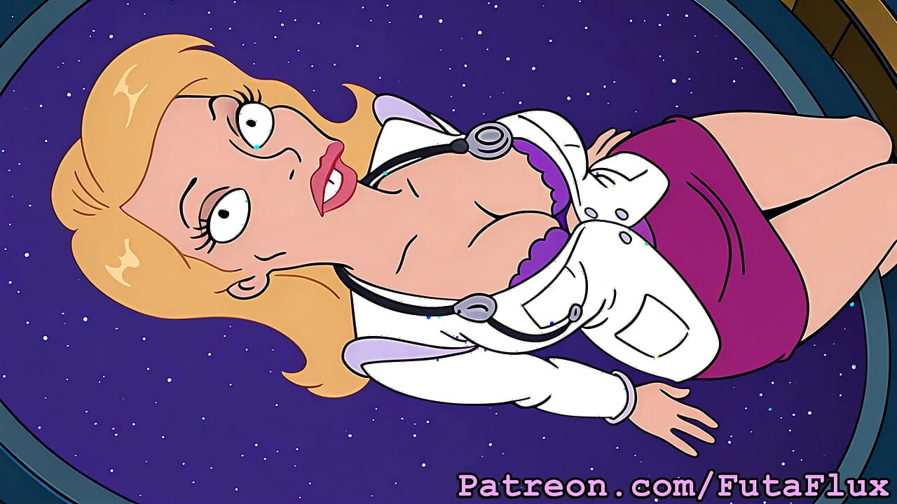 Futanari Dr. Cahill from Futurama, Masturbating, Cumshots, Self-sucking, more!