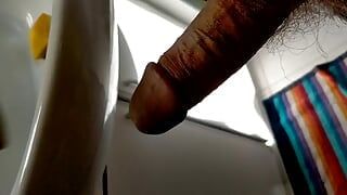 Cock Slammed in Gloves