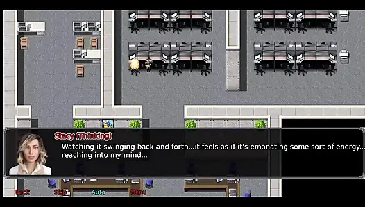 Ofisteki evli kadın #2 Simon Stacy'nin eteğine bakıp duruyor.