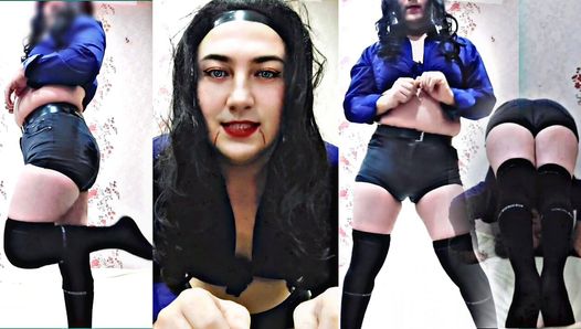 Großer Knackarsch sexy Ladyboy, heiße süße Transvestiten-Schlampe, Sissy-Cosplayer, Modellschöpfer