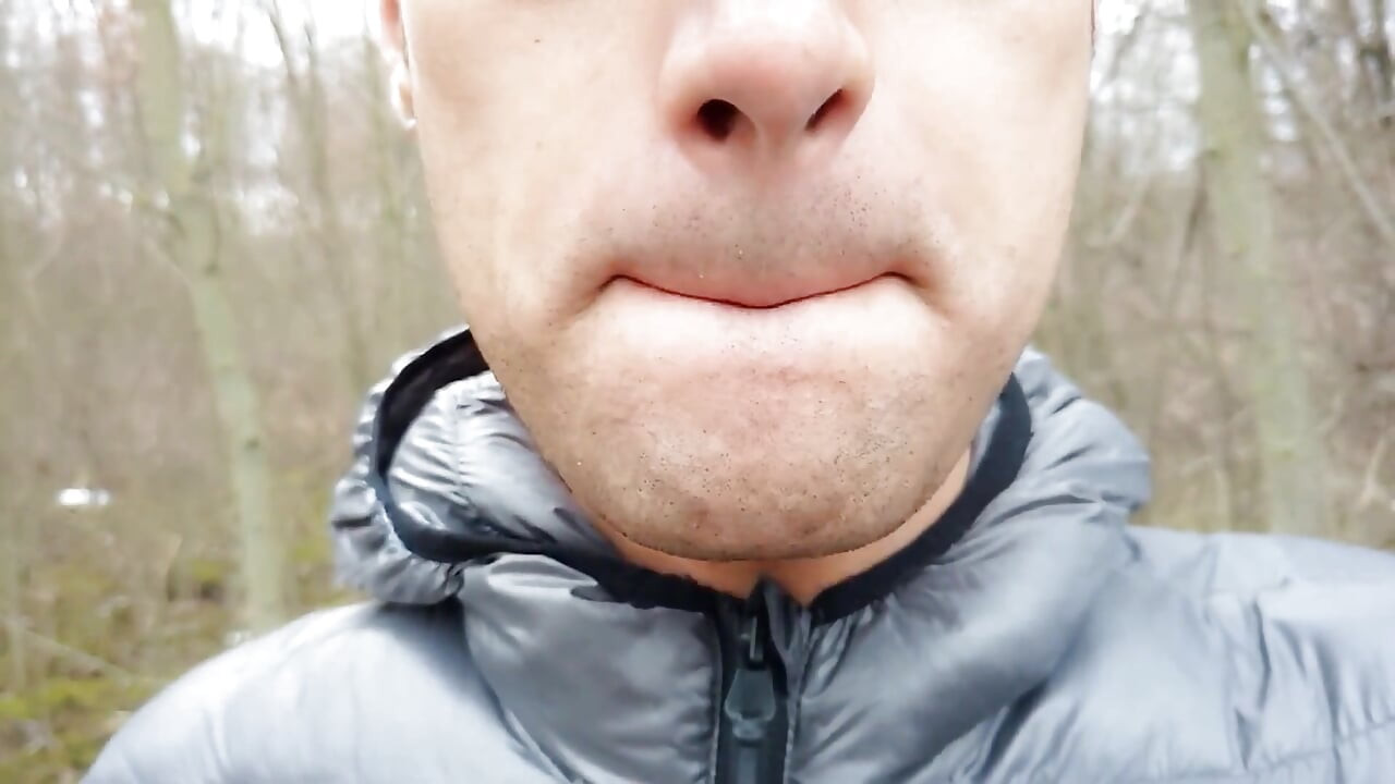 Making Cum From Two Filled Condoms After I Was Fucked Outdoors and My Jerk off After Cum Eating