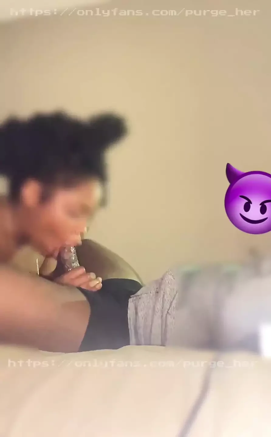 Suction Lips Is in Ghetto Mode Sucking the Nut Out My Dick Until Its All on Her Lips