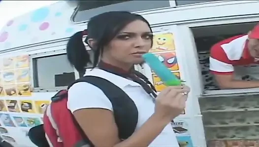 Stephanie Kane gets horny and offers to give him a blowjob and Gets Bang...