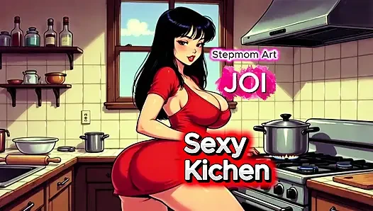 JOI Stepmom Hot Kitchen - Come with me 100% You'll cum - Dirty Talk