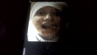 Камшот на лицо в хиджабе, lublubah
