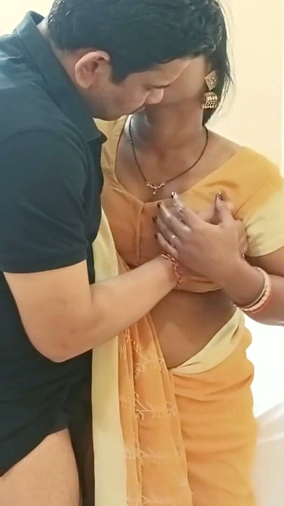 Newly Married Bhabhi best Blowjobs and Hardcore Fucking with Young Devar while wearing Saree | Clip 1