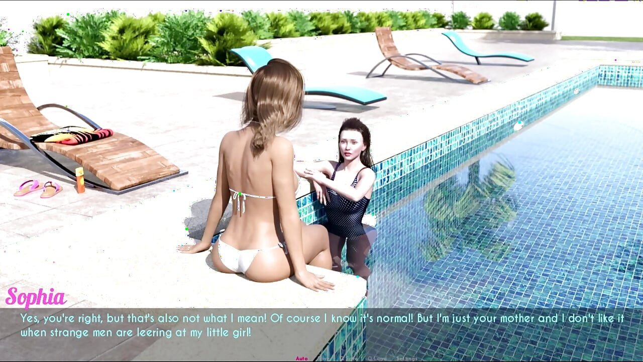 Dag 3 - Gratis - deel 3 - Ellie en Sophia hadden een geweldige tijd bij het zwembad