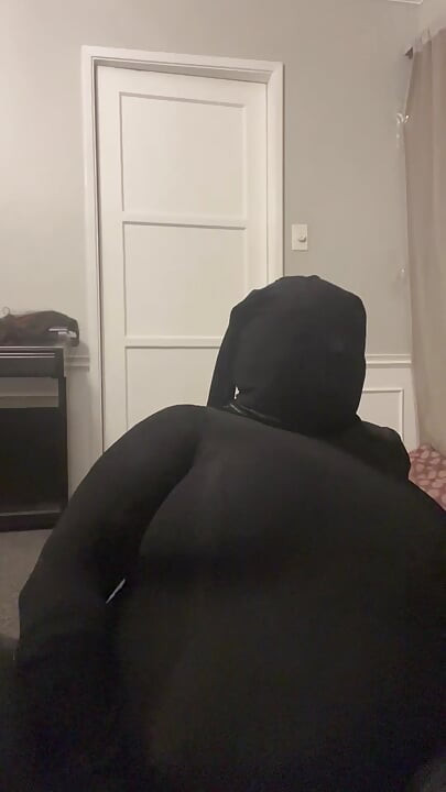Rubber Doll Mask Encased Orgasm