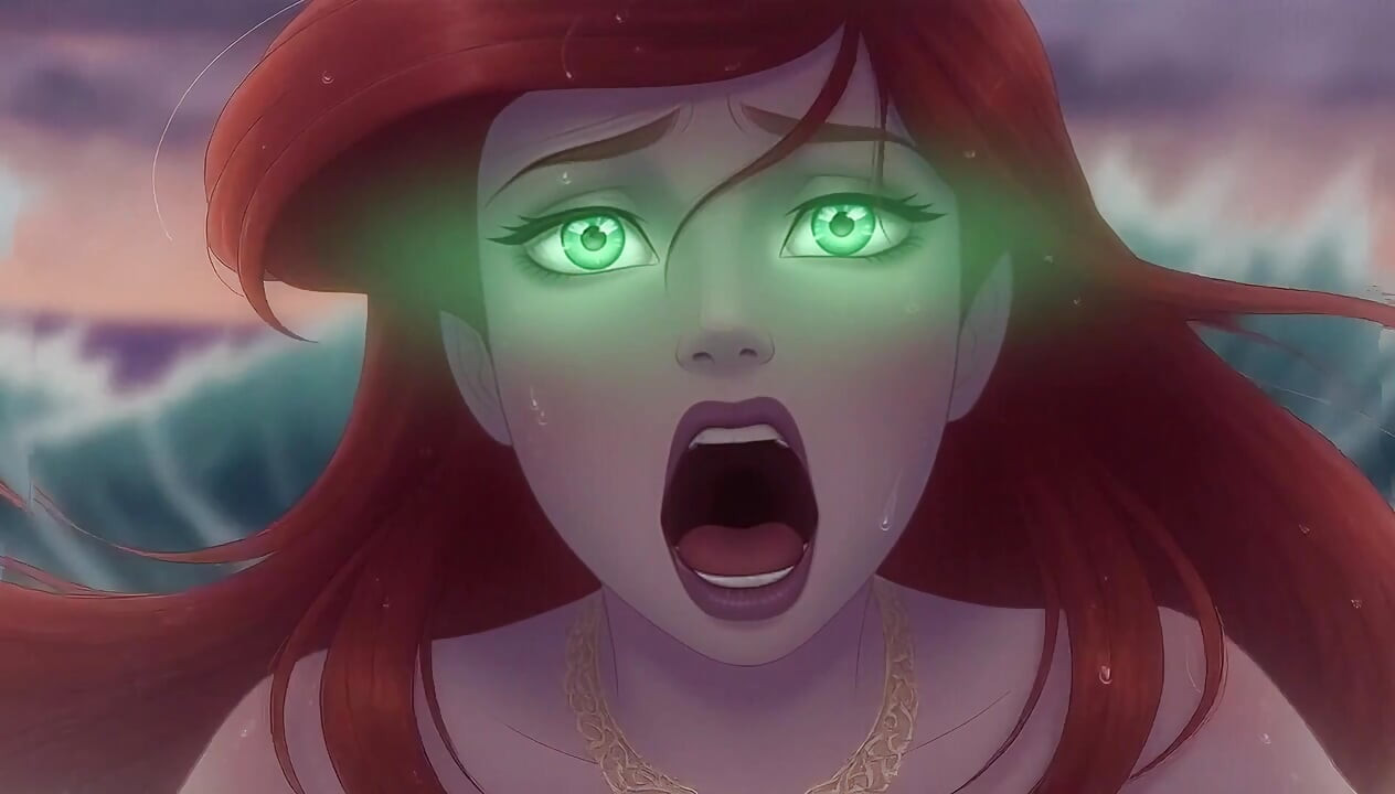 AI mermaid singt verführerisches lied &verwandelt sich in nackte menschliche schönheit