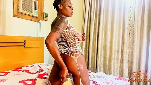 I Couldn't Stop Cumming as I Pierced My Ass with a Massive Dildo