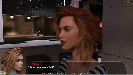 Haley hikayesi #17 - Haley ve Johannes Adriana'nın evine baktı... Johannes yemek masasında Haley'i sikiyor