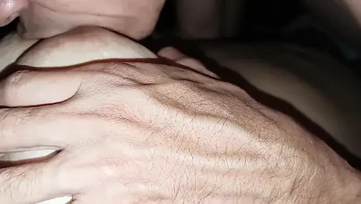 Stepbrother's Fingers Explore Stepsister's Gigantic Boobs and Wet Pussy