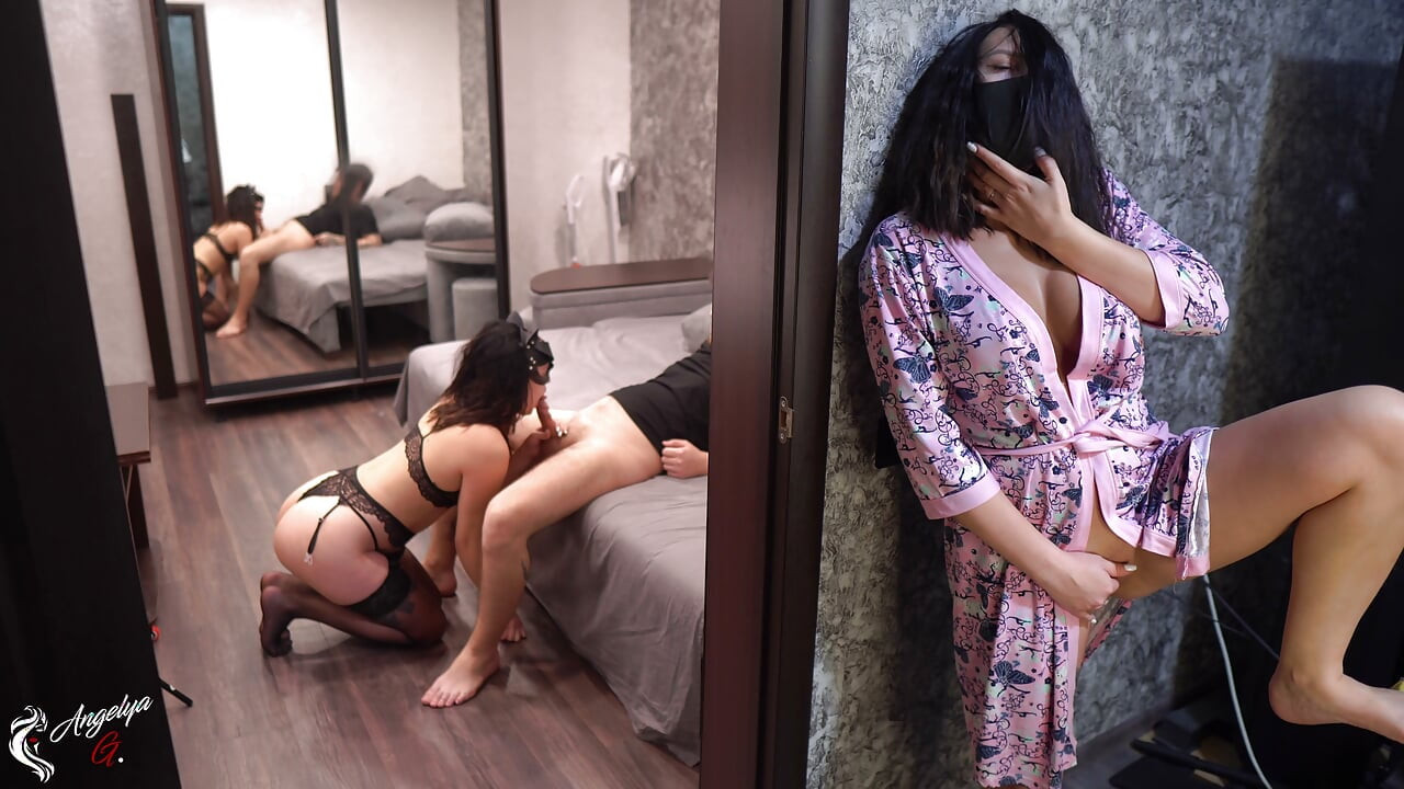 Hungry stepmom watches her stepson fuck girlfriend.