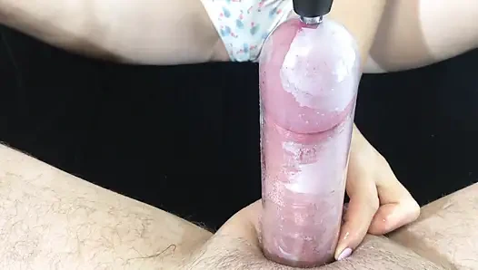 My wife found a non-standard use for a neck massager. My dick liked it.