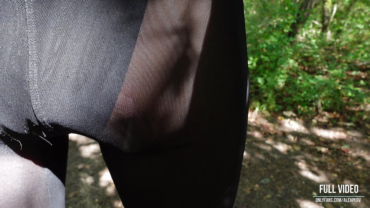 Strolling and jerking off my big cock in the woods public exposure part 1