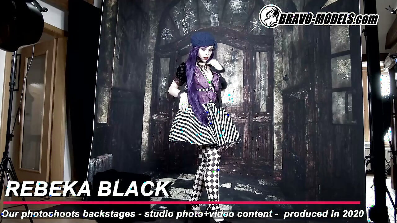 386-Backstage photoshoot Rebeka Black - Voksen