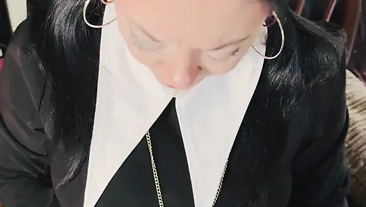 Wednesday Addams Smokes A Cigarette For Her Ghouls! Tina Snua Smoking A Cork Cig - OMI Snap Inhales OME Drifting