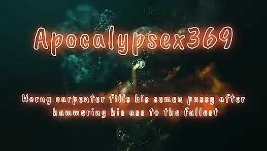 Возбужденный плотник заполняет его спермо-киску после того, как задолбил его задницу до Fullets