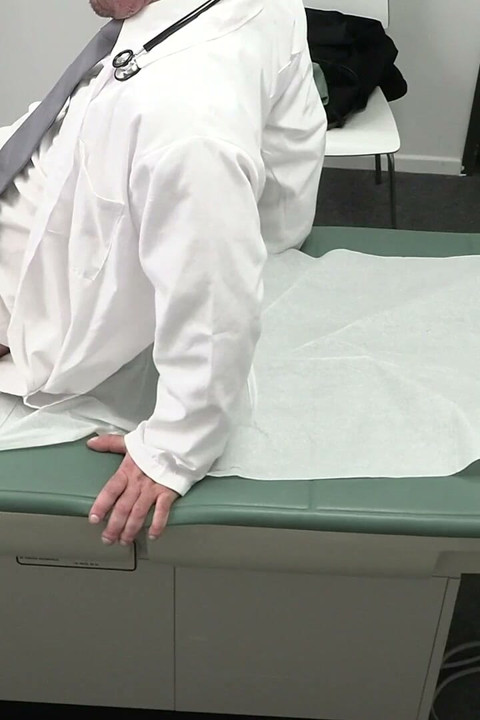 Stimulating Treatment Hung Jesse Zeppelin & Mark Something, as the Doctor's Hands-on Exam Turns Into a Bareback Ride